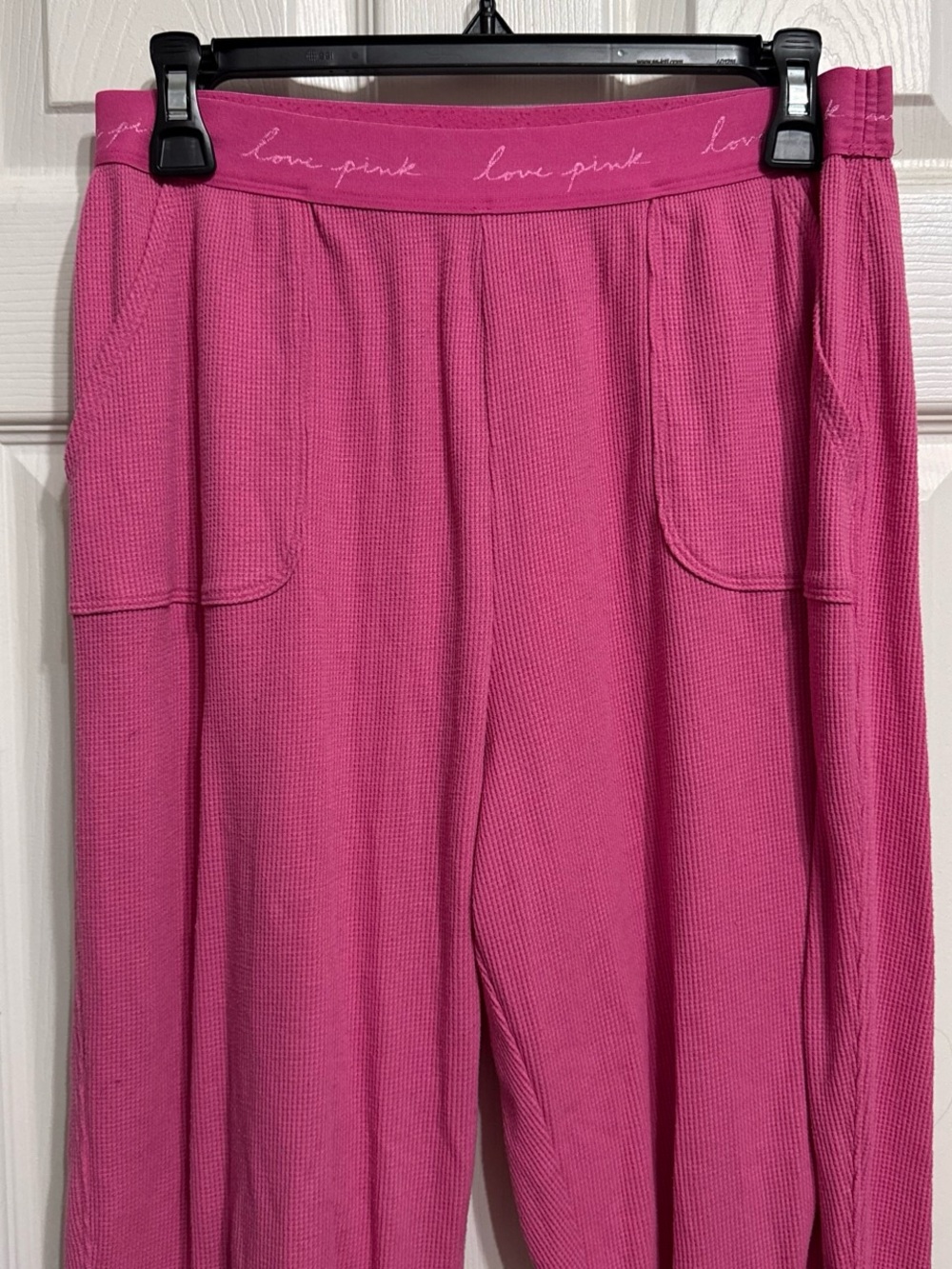 PINK Waffle-Knit Lounge Sleep Pants
